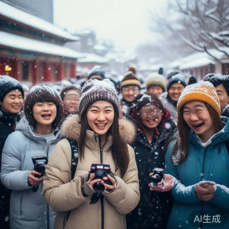 北京初雪浪漫时光