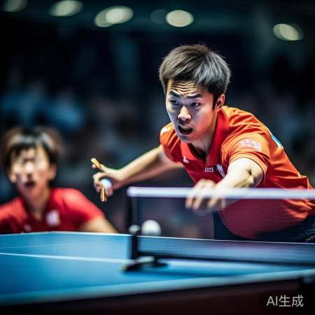 王楚钦扣杀赢球