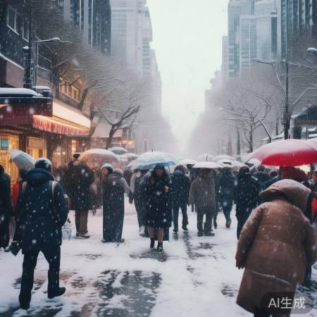 北京突降惊喜雪