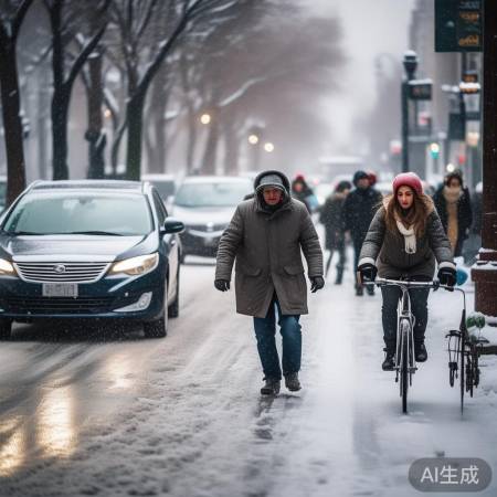 雪天出行需小心