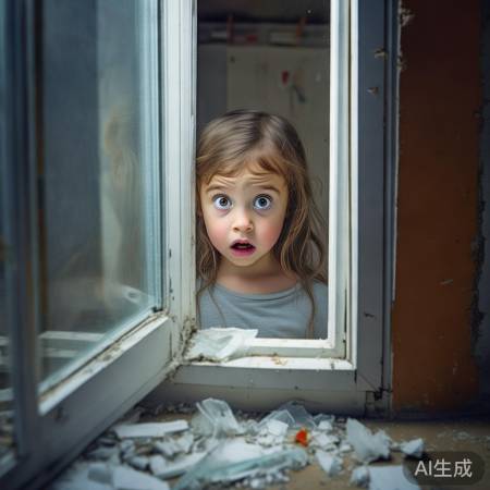 施工意外，玻璃破碎险情