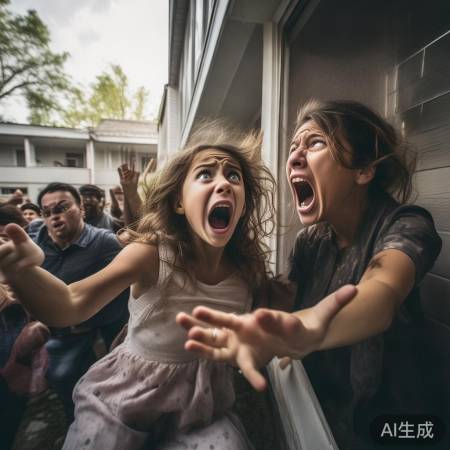 女儿坠落惊众人