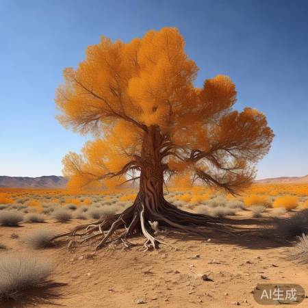 耐旱落叶松,根系深广