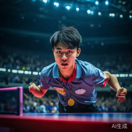 王楚钦赛场拼搏，屡创佳绩