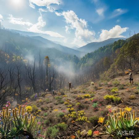 景区生机勃勃，大自然宽容。