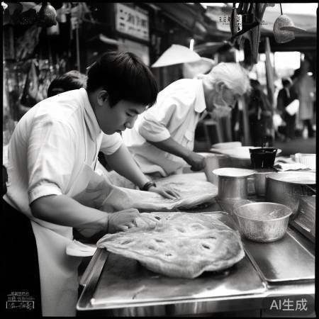 煎饼摊新秀学艺有成