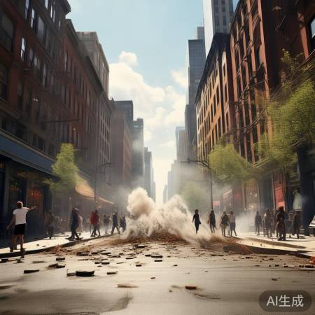 纽约蓝天下突发枪响