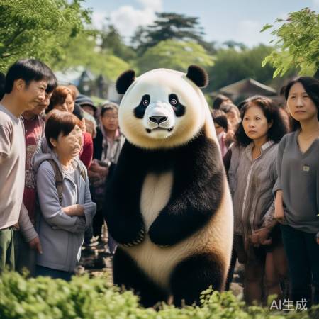 国宝大熊猫告别日本民众