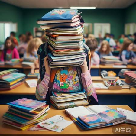 书包大，资料多，期望高