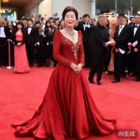 75岁刘晓庆惊艳红毯全家震撼