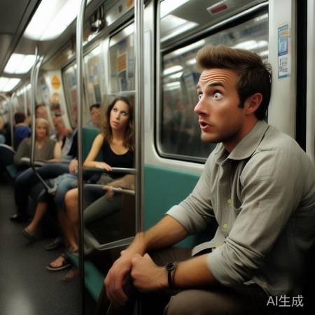 地铁偶遇美女变帅哥