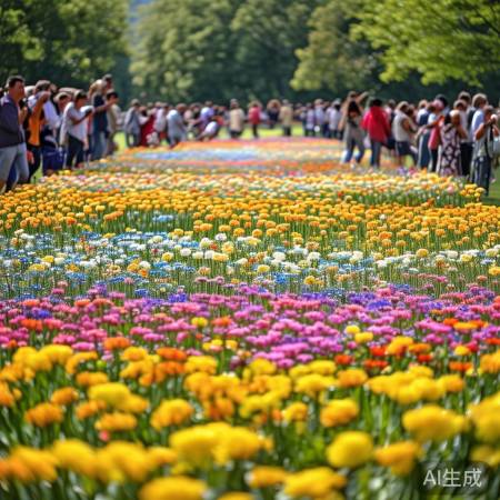 花海置顶，绿色生活学知