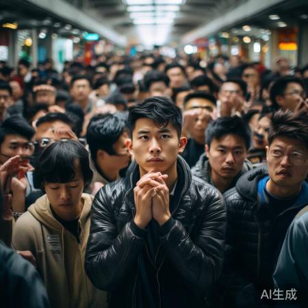 台北车站人潮汹涌，生活充满变数