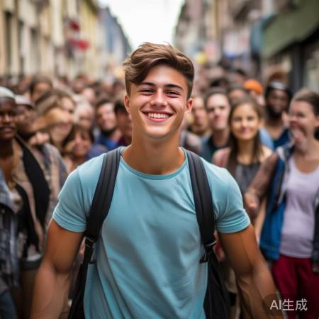 小明乐观面对歧视