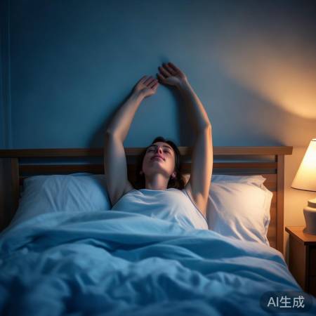 举臂促进血液循环，助眠更香