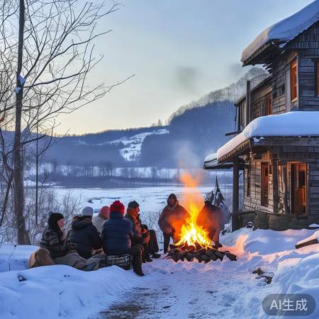 东北农村冬日生活