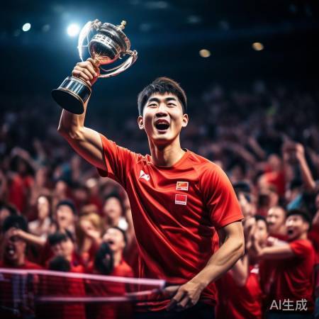 樊振东世乒赛夺冠，沸腾场馆