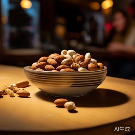 “坚果：健脑小零食，适量享用”