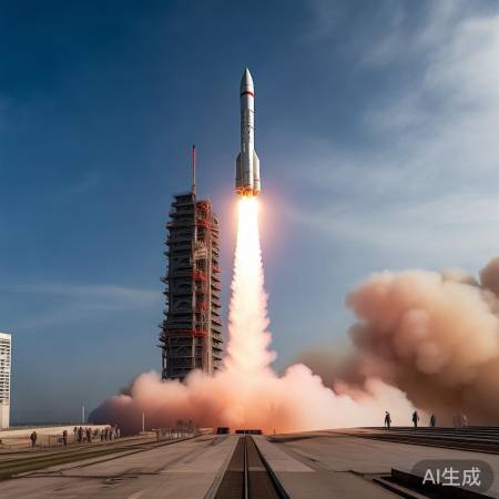 火箭点火，北斗升空