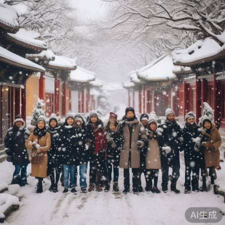 北京雪景，生活魅力