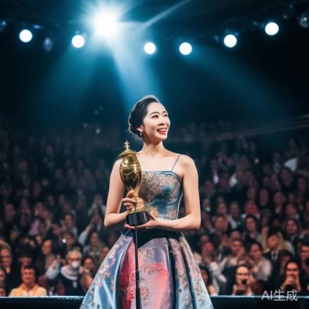 金莲花奖闫妮笑开颜