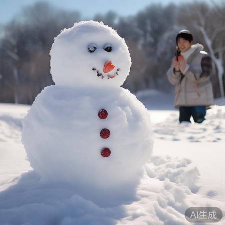 肖战堆雪人，温馨可爱