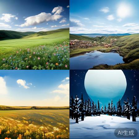 四季变换，北国风光