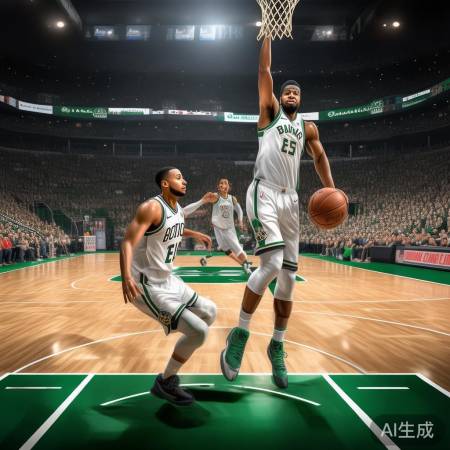 凯尔特人猛如虎,库里布朗双枪开