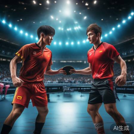 乒乓球双雄各展绝活