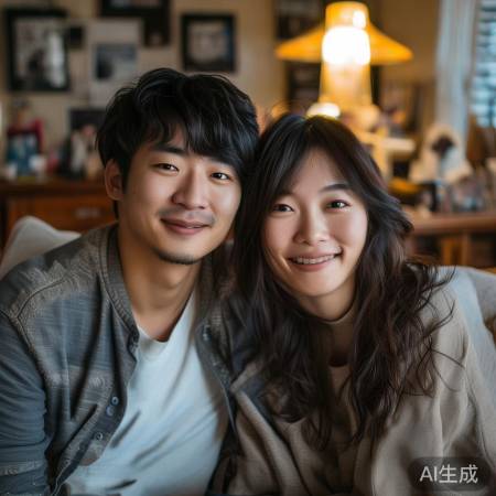 低调明星夫妻幸福图