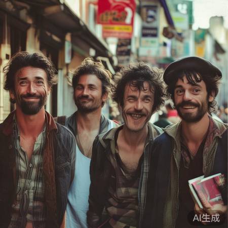 各具魅力，画卷般帅哥