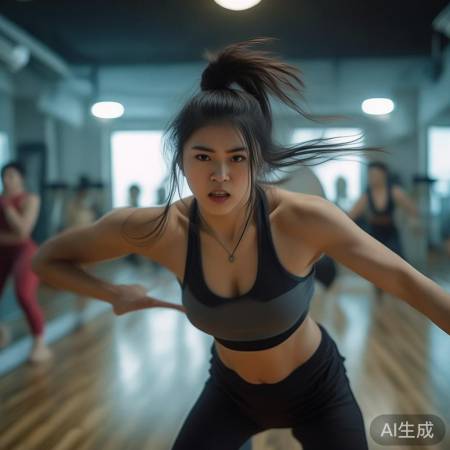 周洁琼努力拼搏,精神可嘉