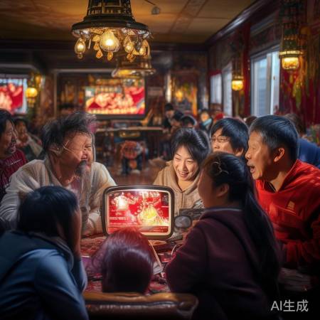 春晚收视高峰,情感寄托