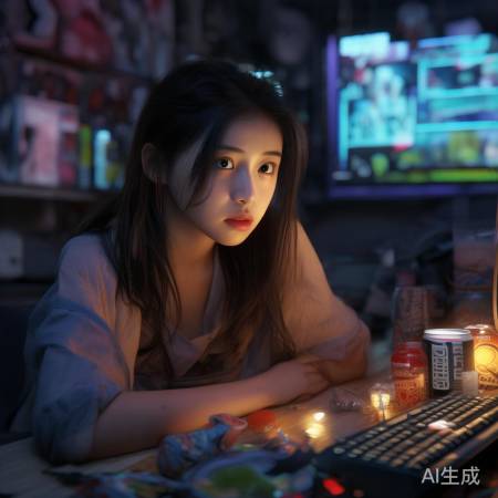 网瘾少女直播迷