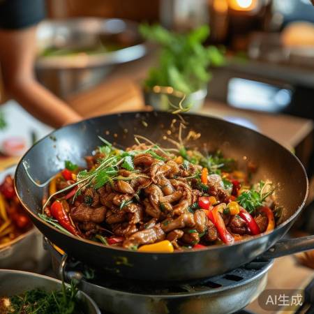 辣椒炒肉，快乐生活