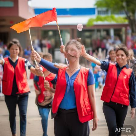红马甲家长护幼温馨指挥