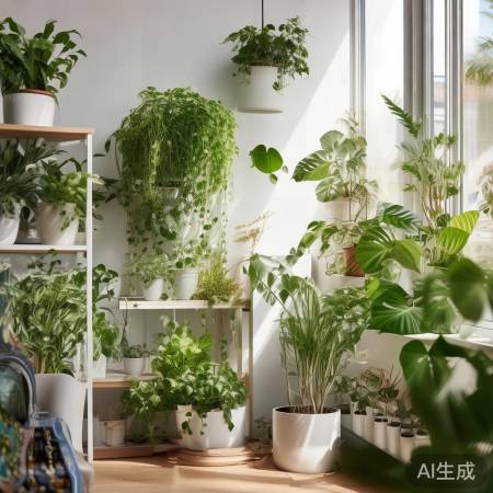 室内植物添绿意