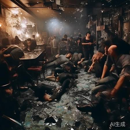 酒吧巨响,幸存者逃生