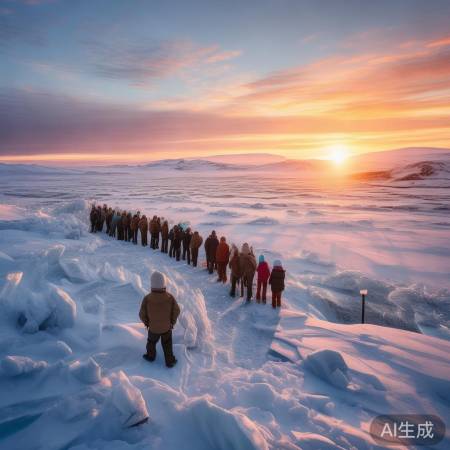 冰岛冬日日出，破晓之美