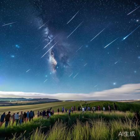 开阔地观流星雨