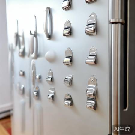 冰箱贴贴中间，留空更持久