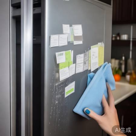 清洁冰箱门保磁性