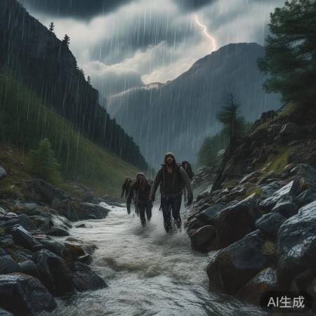 户外遇险被困山中