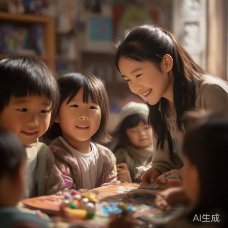 林小妮关爱孤儿院儿童