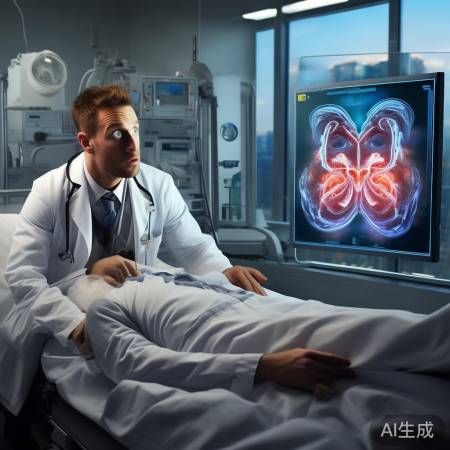 男子查胆结石成镜面人