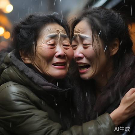 母女泪拥，感动全场