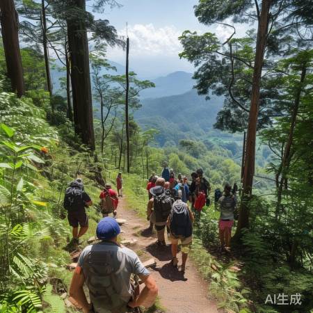 徒步奇观:无烤肠的山