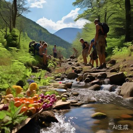 徒步新宠:野果溪水,自烹野餐