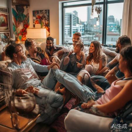 商场走秀，自然聊天