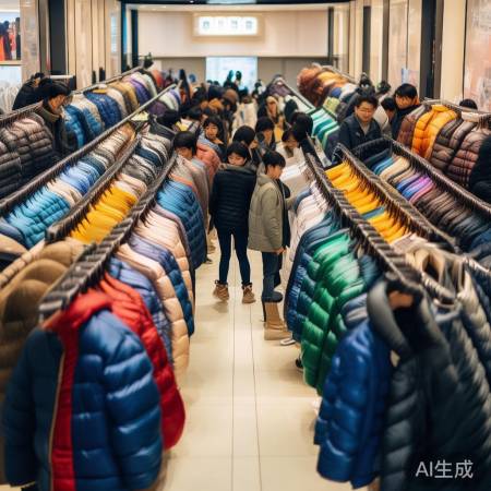 羽绒服热抢购,中产性价比追求